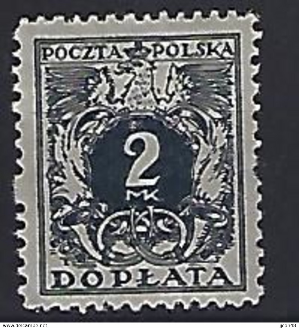 Poland 1921  Postage Due (*) MM  Mi.38 - Portomarken