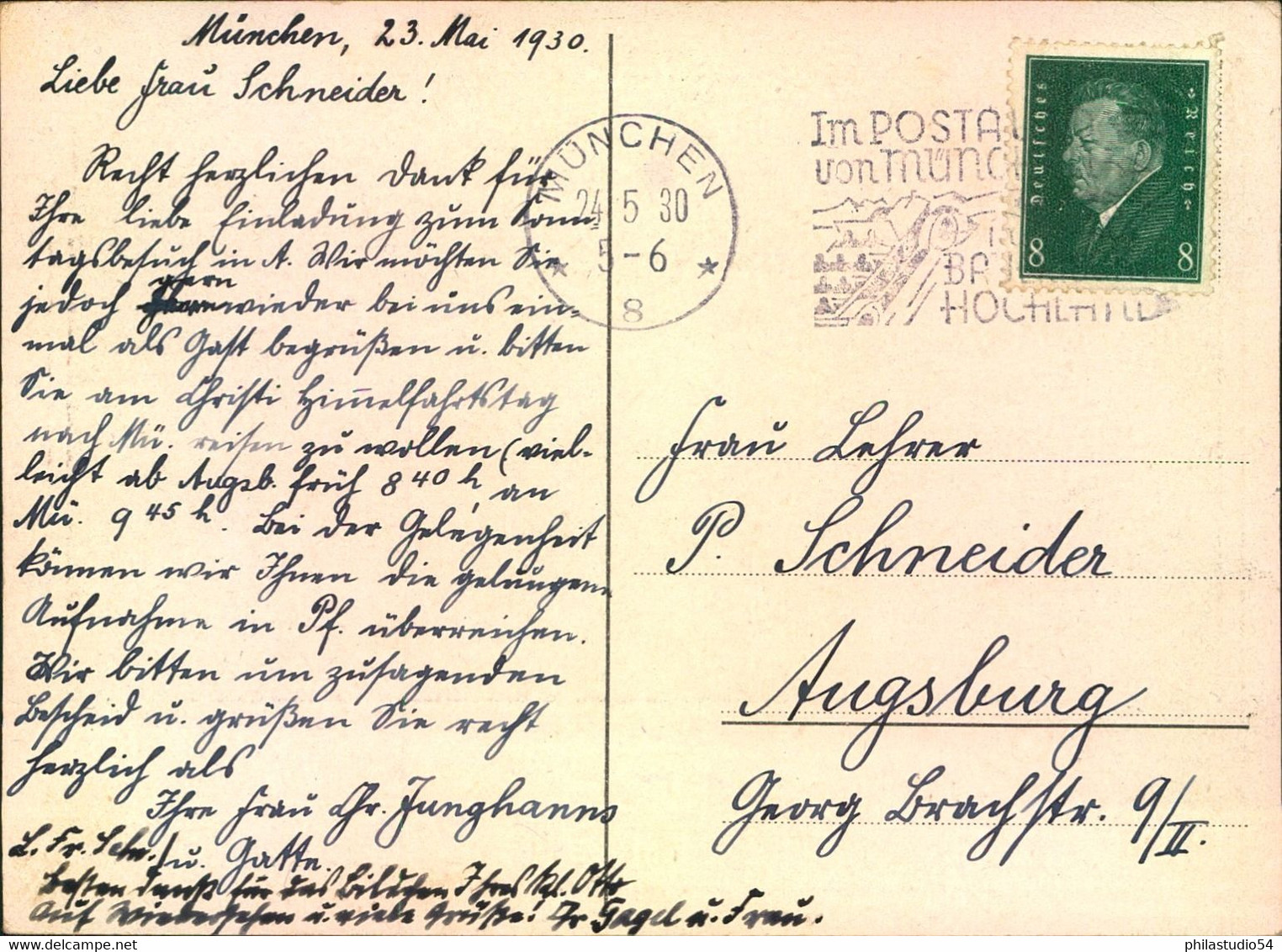 1930, Tolle Werbekarte "Suoerphosphat". Gelaufen Ab MÜNCHEN - Lettres & Documents