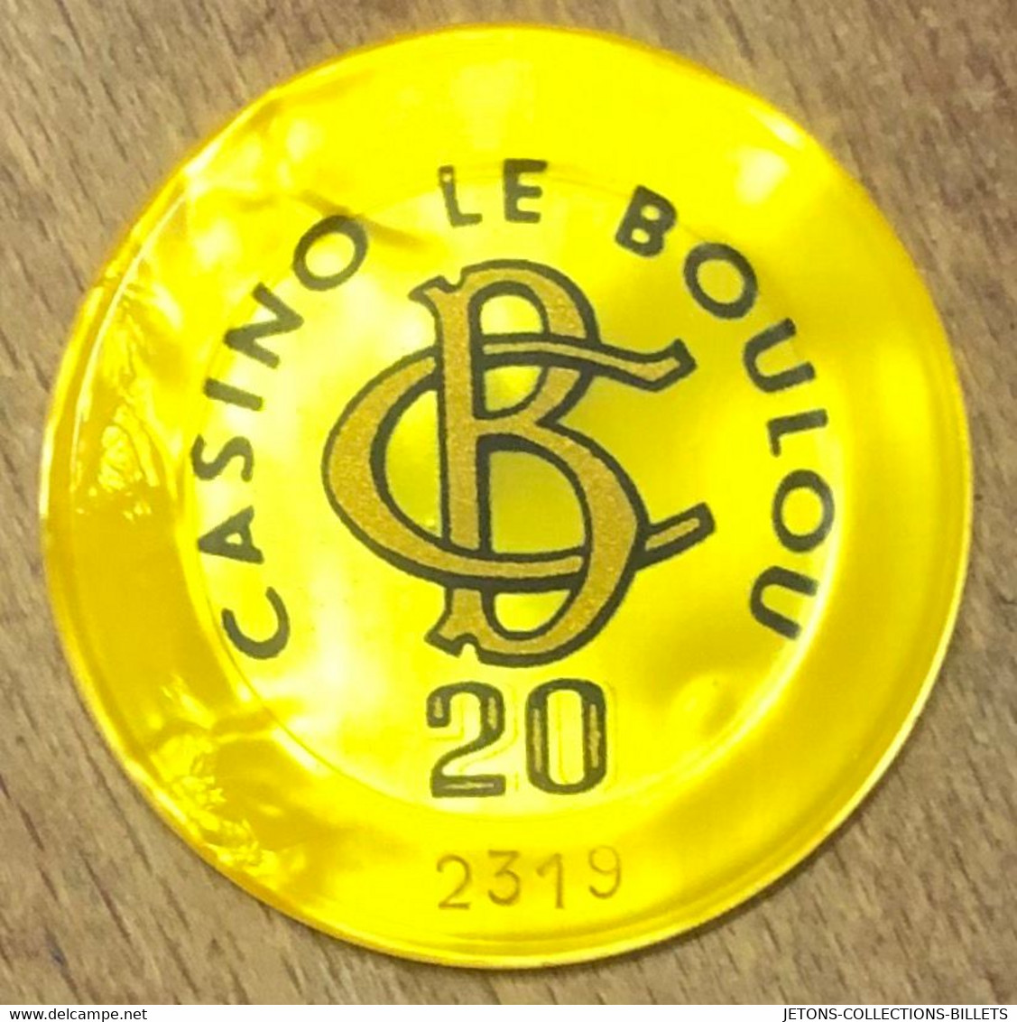 66 LE BOULOU CASINO JETON DE 20 FRANCS N° 2319 JETON CHIP TOKENS COINS GAMING - Casino