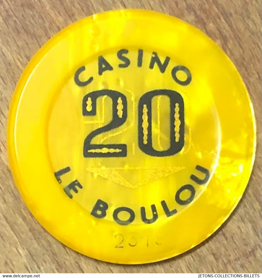 66 LE BOULOU CASINO JETON DE 20 FRANCS N° 2319 JETON CHIP TOKENS COINS GAMING - Casino