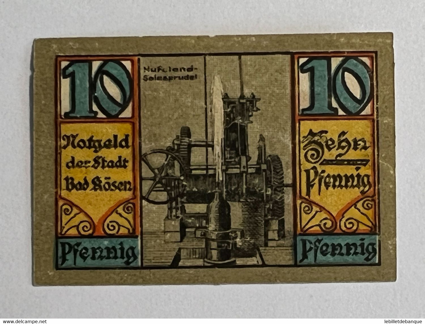 Allemagne Notgel Kosen 10 Pfennig - Sammlungen