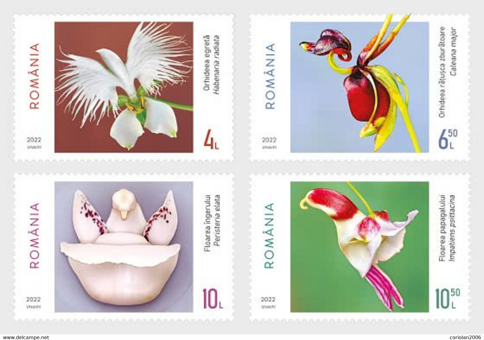 Romania 2022 / Fantasiesof The Flora / Set 4 Stamps - Nuevos