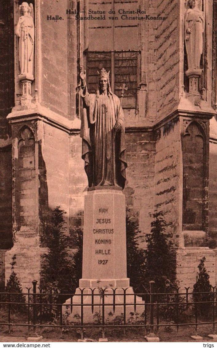 Halle - Standbeeld Van Christus Koning - Halle