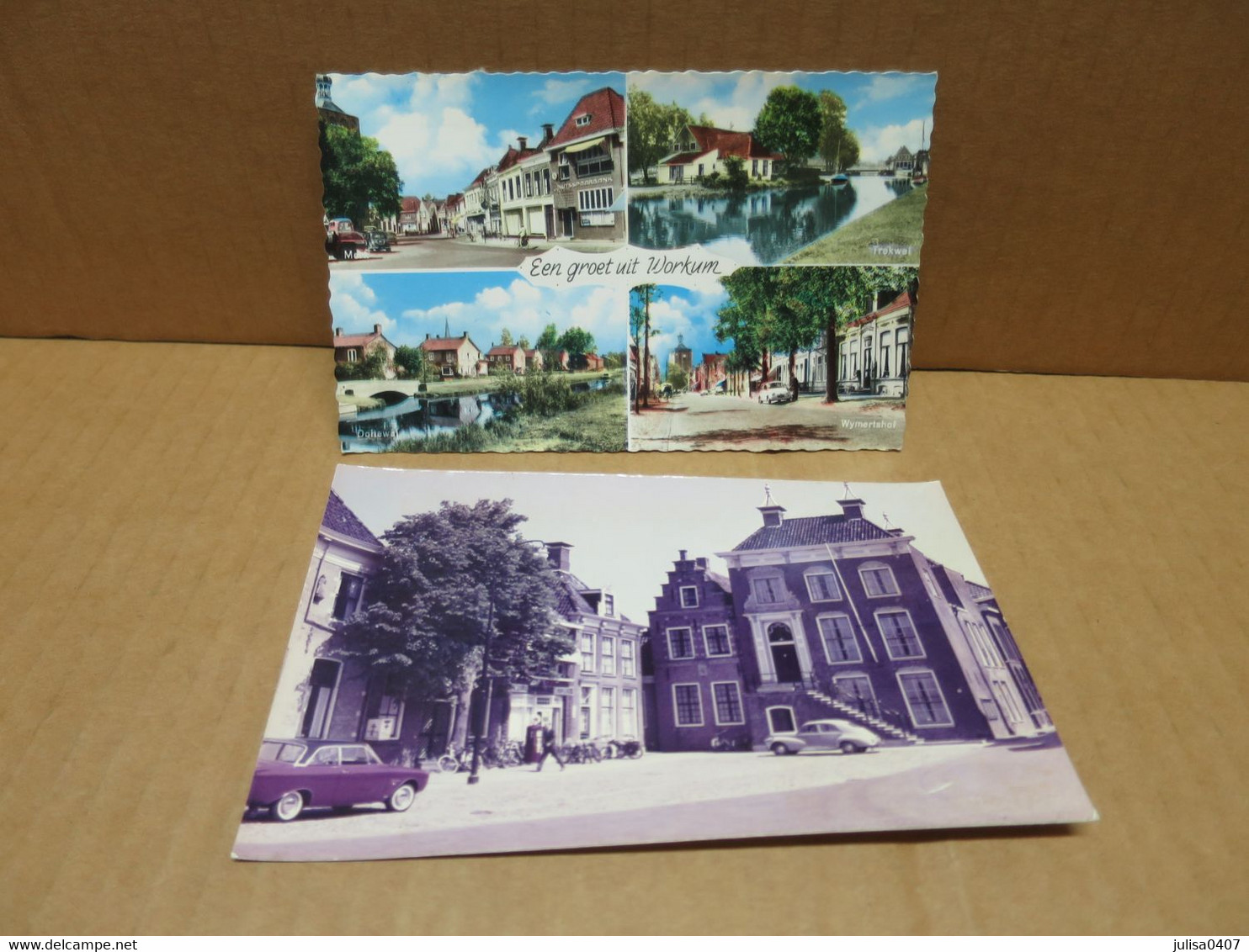 WORKUM (Pays Bas) Photographie Mairie Et Carte Multivues - Workum