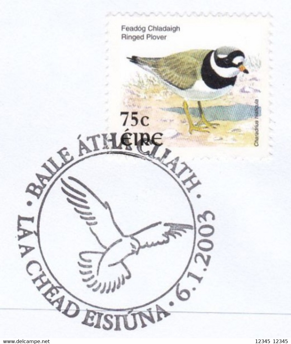 Ierland 2003, Cancellation Wildlife With Bird Motive - Briefe U. Dokumente