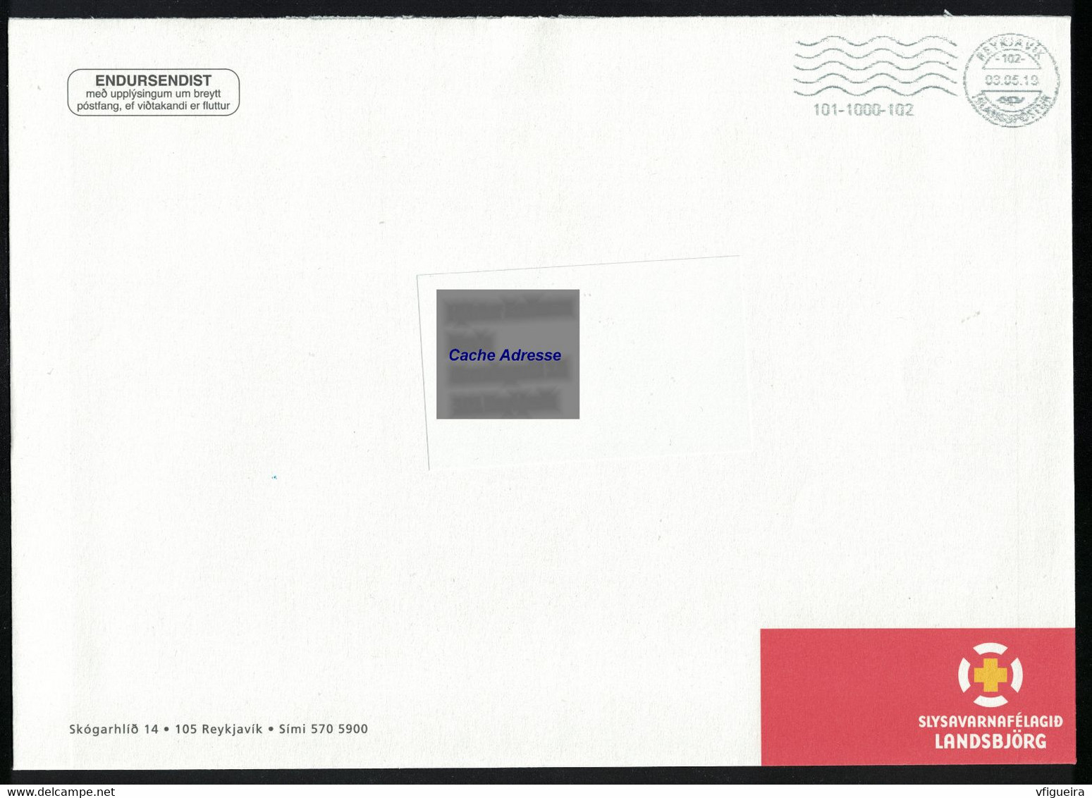 Islande EMA Empreinte Postmark Enveloppe Slysavarnafélagid Landsbjörg - Frankeervignetten (Frama)