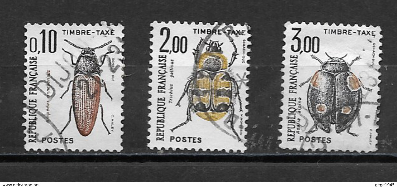 Taxes  Oblitérés    N° 103  - 107 - 111  -  Insectes - 1960-.... Used