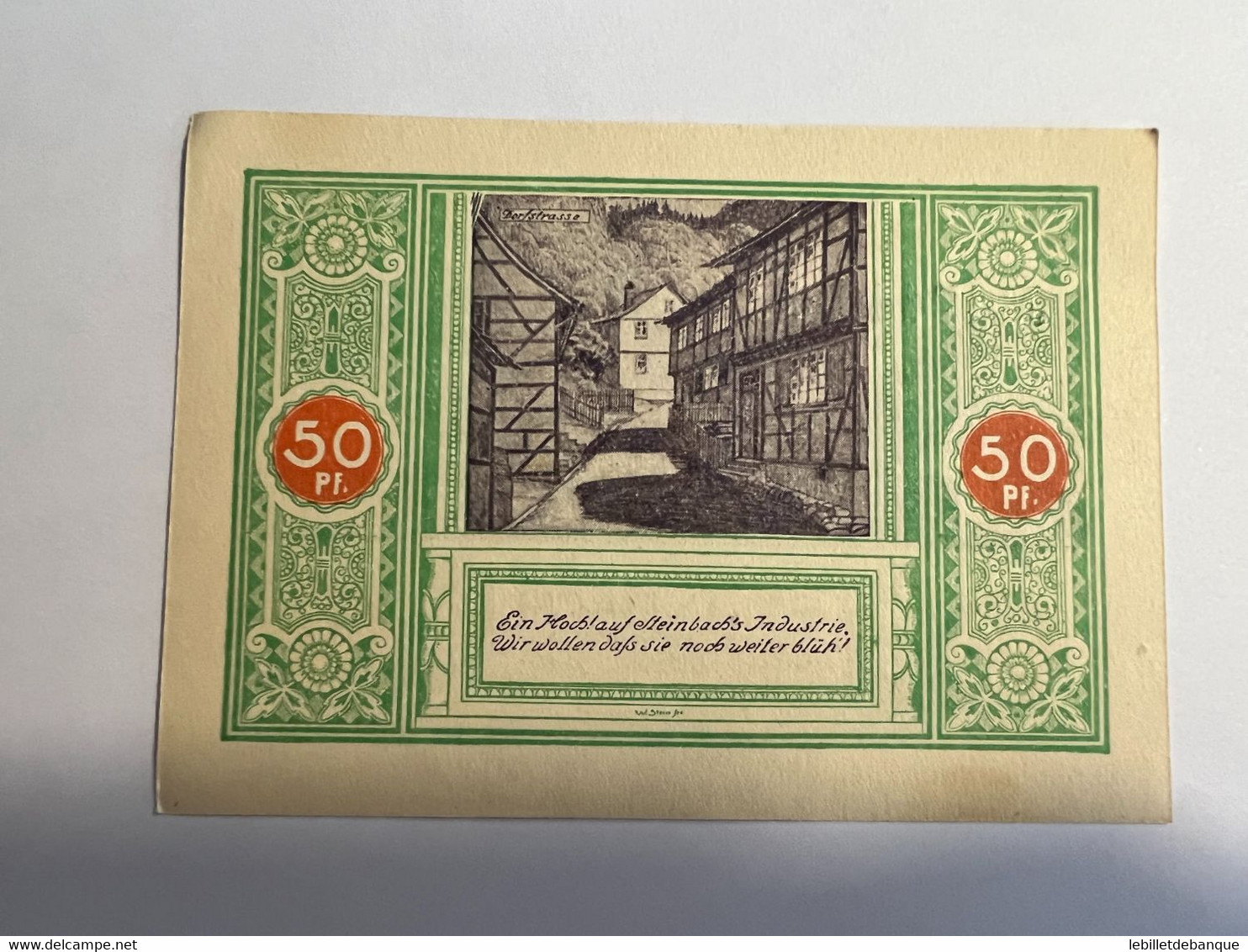 Allemagne Notgel Steinbach 50 Pfennig - Collections