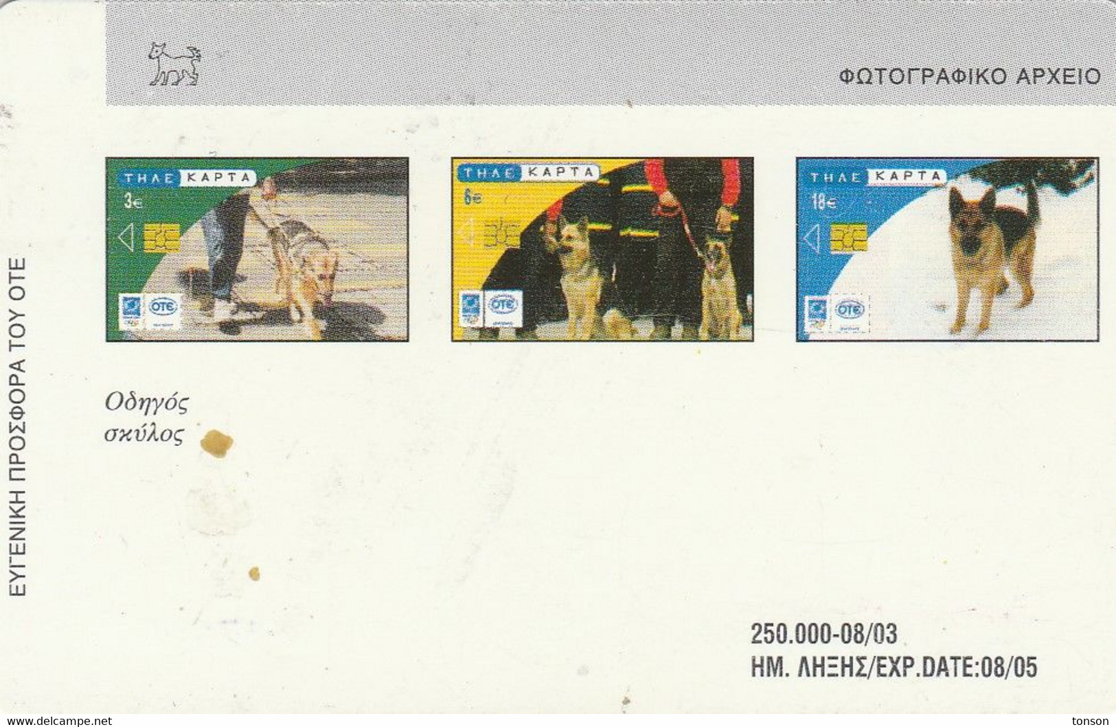 Greece, X1689, Guide Dog, 2 Scans. - Grèce