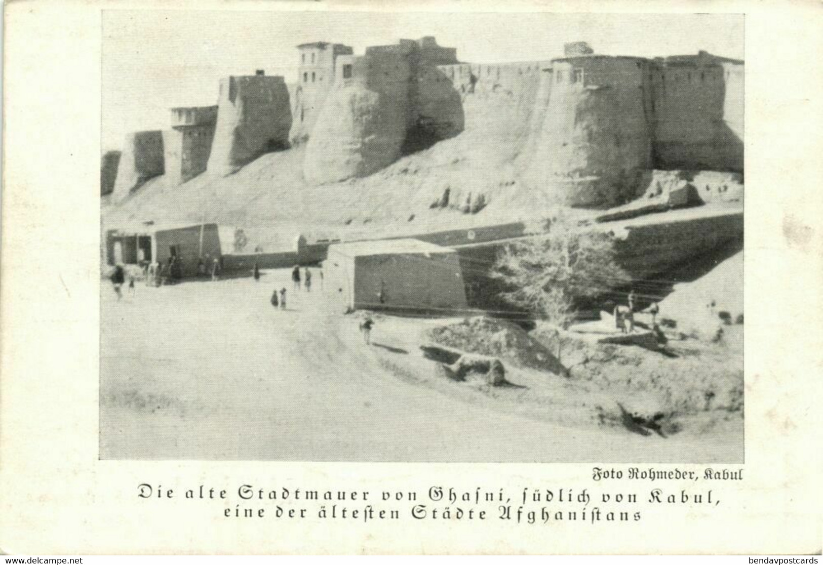 Afghanistan, GHAZNI GHAZNIN غزنی, City Wall (1899) Postcard - Afghanistan