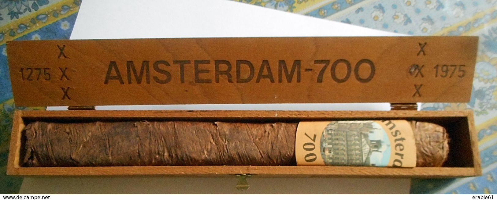 VERITABLE CIGARE DE COLLECTION DANS SA BOITE AMSTERDAM 700 1275 - 1975 - Autres & Non Classés