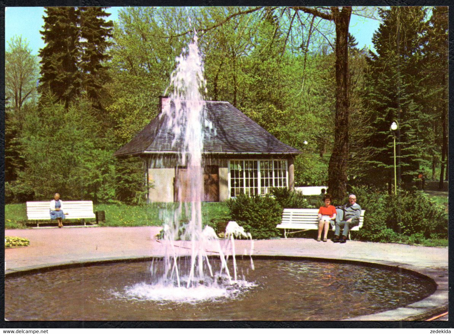 F1935 - TOP Bad Brambach - Schillerquelle Springbrunnen - Bild Und Heimat Reichenbach - Bad Brambach