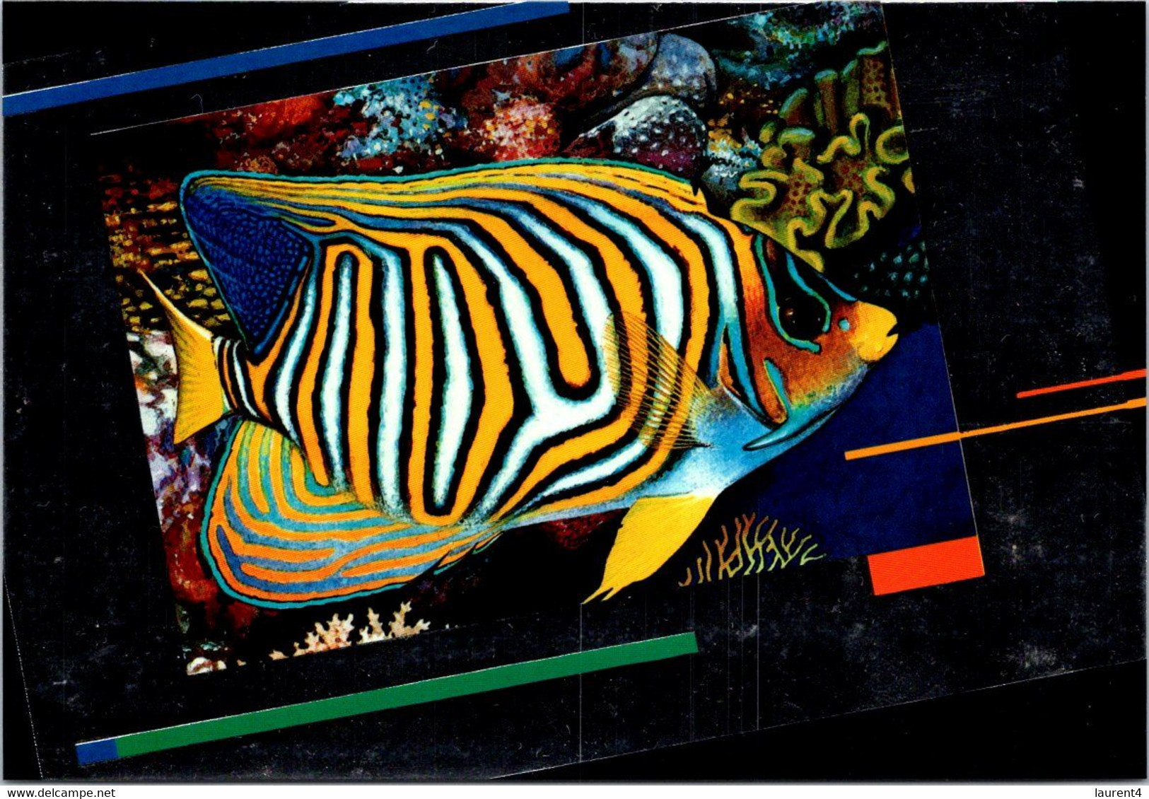 (1 G 32) Australia - Expo 88 (5 Fish Postcards + 1 Monorail) - Brisbane