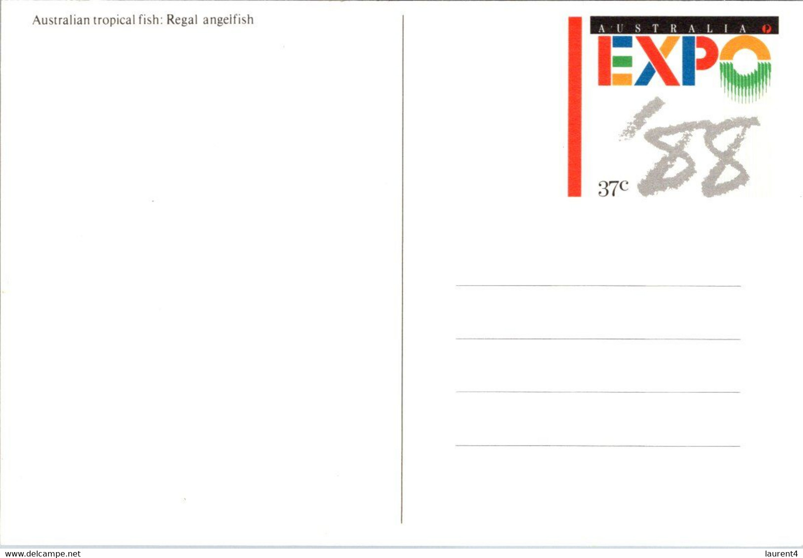 (1 G 32) Australia - Expo 88 (5 fish postcards + 1 monorail)