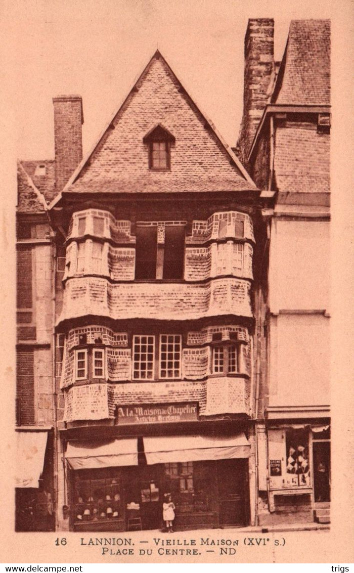 Lannion - Vieille Maison (XVIe S.), Place Du Centre - Lannion