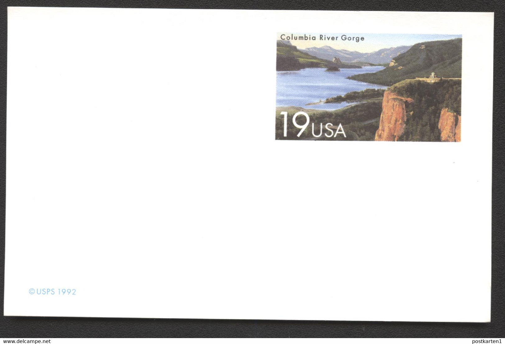 UX164 Postal Card COLUMBIA RIVER GORGE Mint 1992 - 1981-00