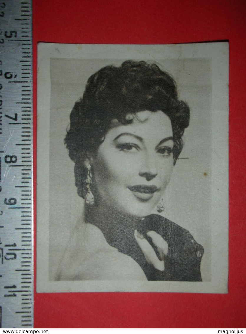 R,Ava Gardner Trading Picture Card For Favorit Chewing Gum Sticker Album,Croatia Film,movie Stars,actress Image,rare - Sammlungen