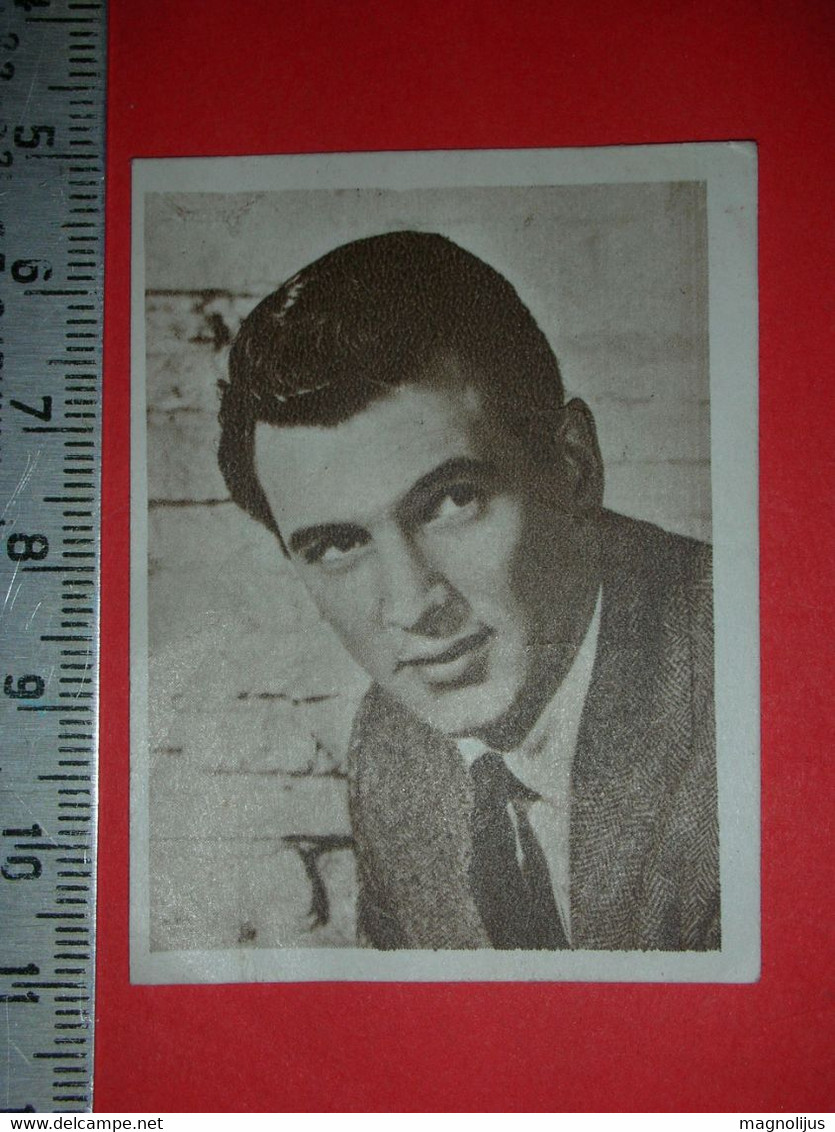 R,Rock Hudson Trading Picture Card For Favorit Chewing Gum Sticker Album,Croatia Film,movie Stars,actor Image,icon,rare - Collections