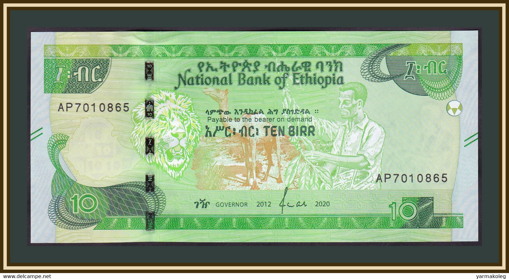 Ethiopia  10 Birr 2020 P-53 (53a) UNC - Ethiopia