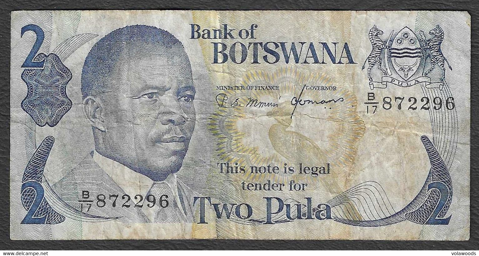 Botswana - Banconota Circolata Da 2 Pula P-7c - 1982 #19 - Botswana