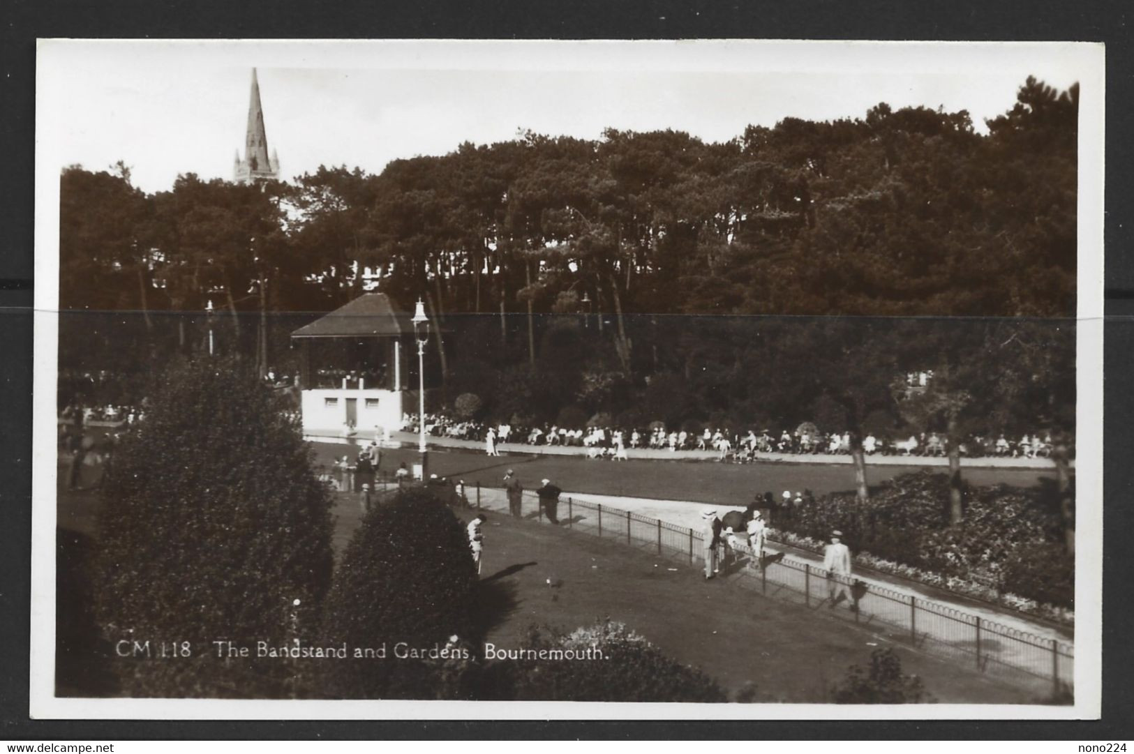 Carte P De 1936 ( The Bandstand And Gardens / Bournemouth ) - Bournemouth (avant 1972)