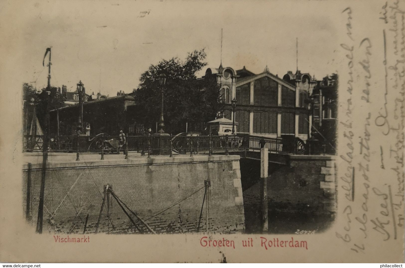 Rotterdam // Groeten Uit - Vischmarkt 1901 - Rotterdam