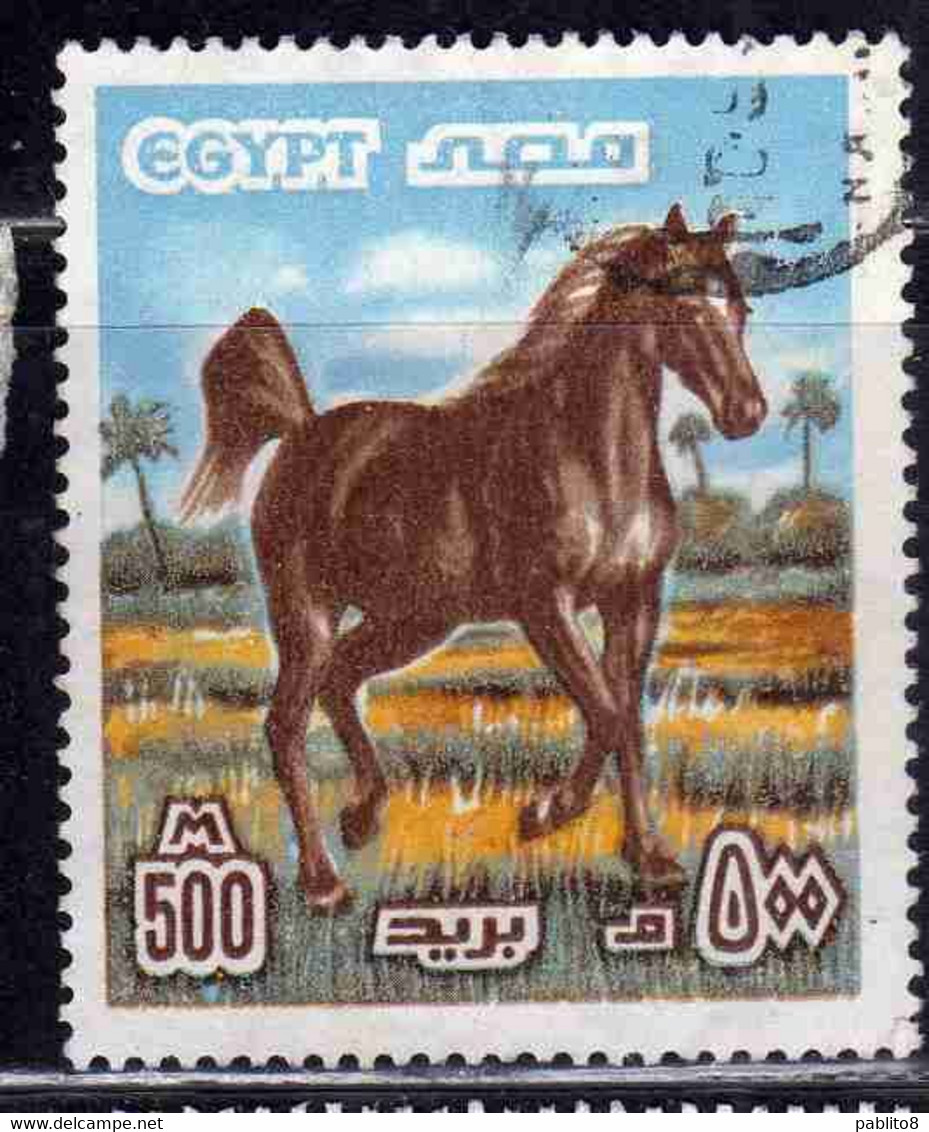 UAR EGYPT EGITTO 1978 1985 ARABIAN STALLON 500m USED USATO OBLITERE' - Oblitérés