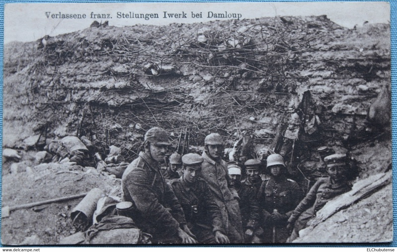Cpa Allemande Iwek Bei Damloup Abri D'Infanterie Bataille De Verdun 1916 - Autres & Non Classés