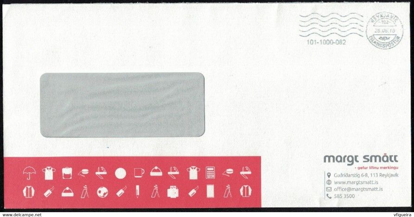 Islande EMA Empreinte Postmark Enveloppe Margt Smatt Publicité - Vignettes D'affranchissement (Frama)