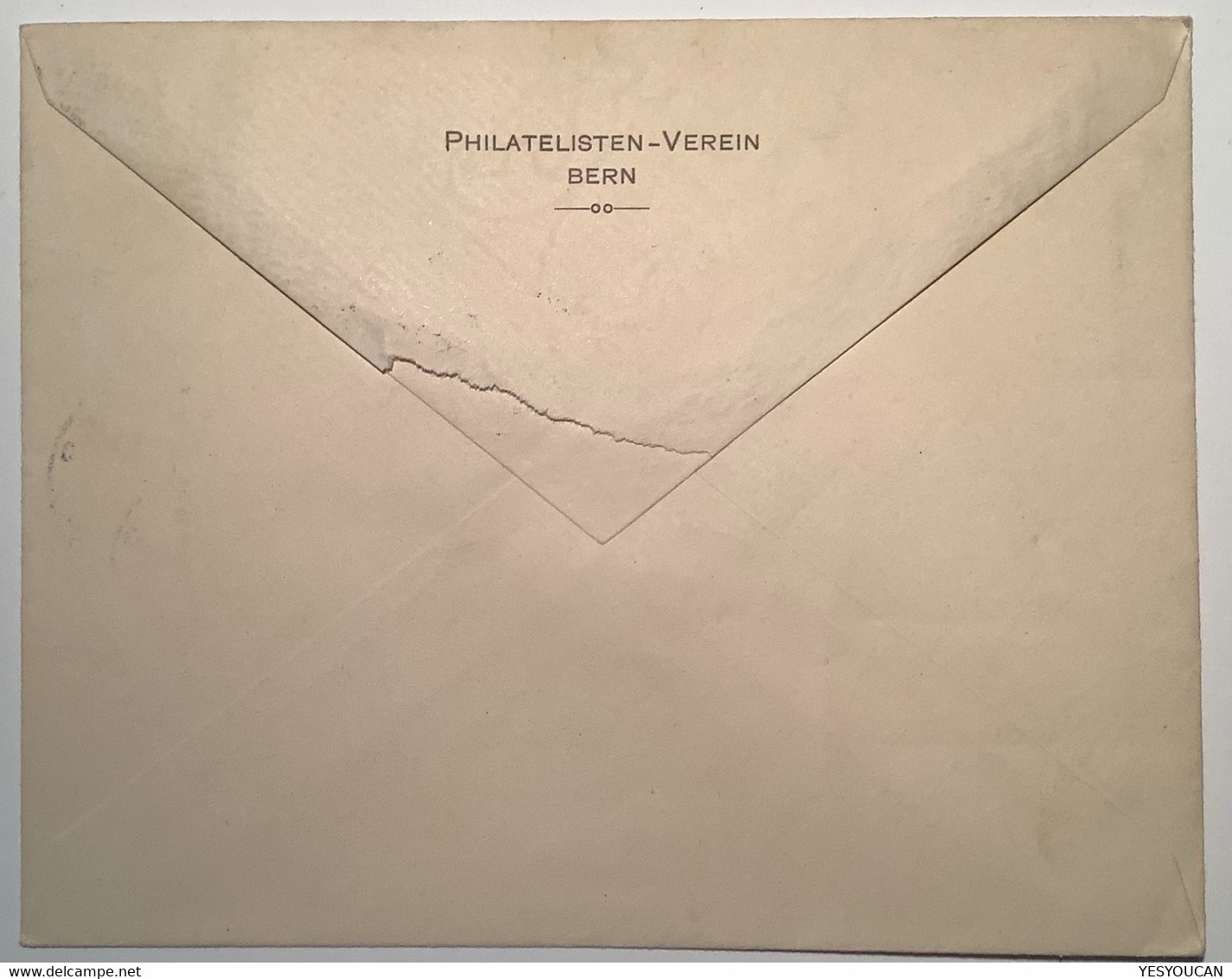 Privatganzsache: PHILATELISTEN VEREIN BERN 1924 12 Rp Helvetia Brustschild Umschlag(Schweiz Philately Stamp Club P.t.o - Entiers Postaux
