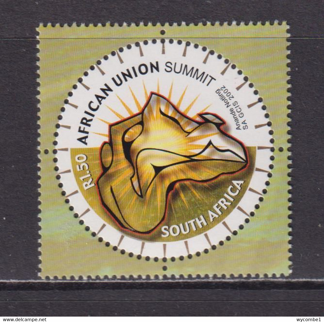 SOUTH AFRICA - 2002 African Union Summit  1r50 Never Hinged Mint As Scan - Ungebraucht