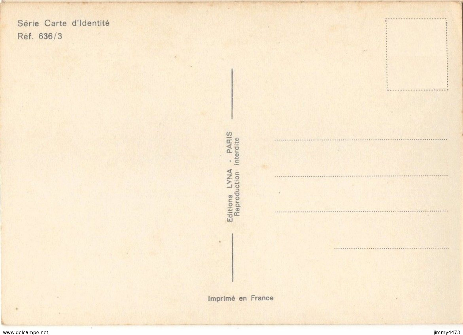 CPM  " DE COMMERCANT "  CARTE NATIONALE D' IDENTITE - Ref. 636/3 - Edit LYNA  Paris - Humor