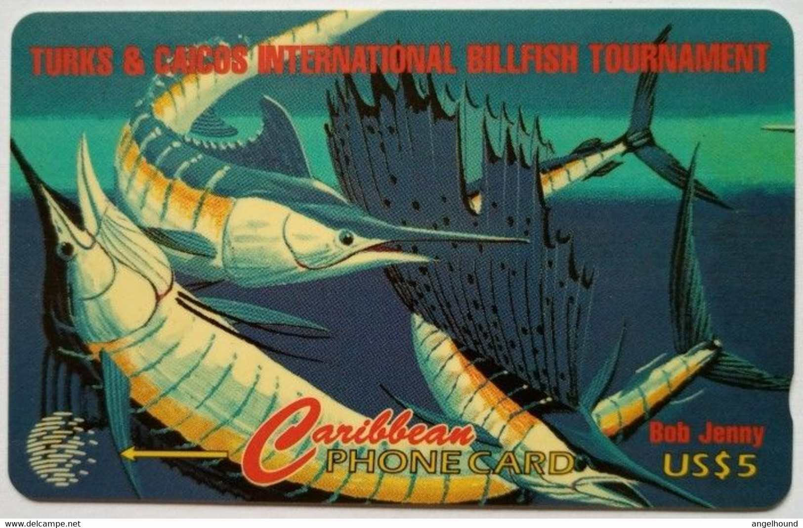 Turks And Caicos US$5, 8CTCA " Billfish ( Tournament 1 ) " - Turks- En Caicoseilanden