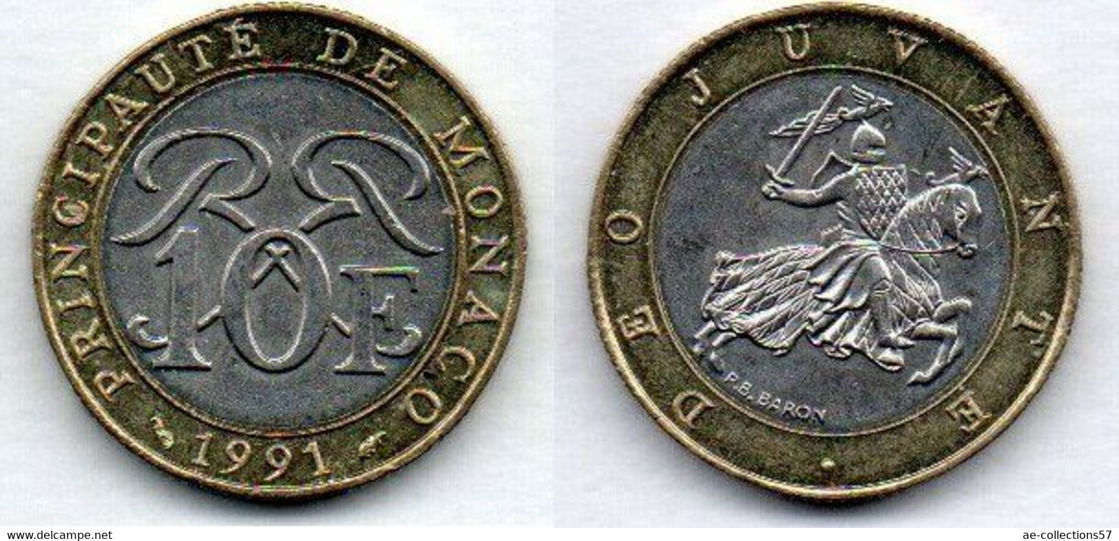 Monaco 10 Francs 1991 SUP - 1960-2001 Nouveaux Francs