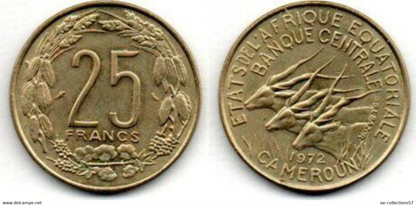 Afrique Equatoriale Française 25 Francs 1972 SUP - Otros & Sin Clasificación