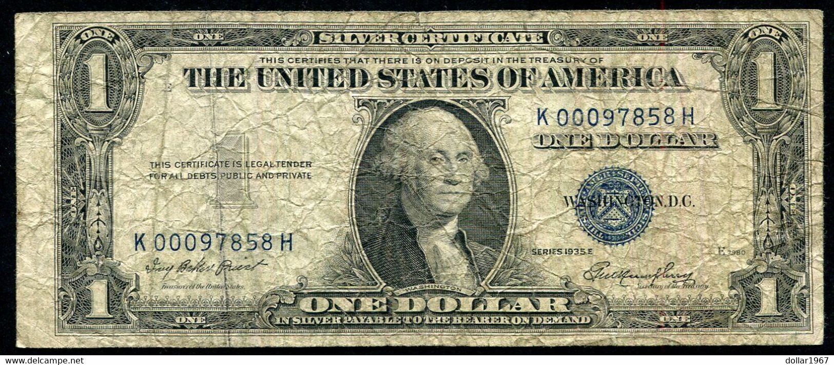1 Dollar 1935 -serie 1935 E - K00097858 H. - Sonstige – Amerika