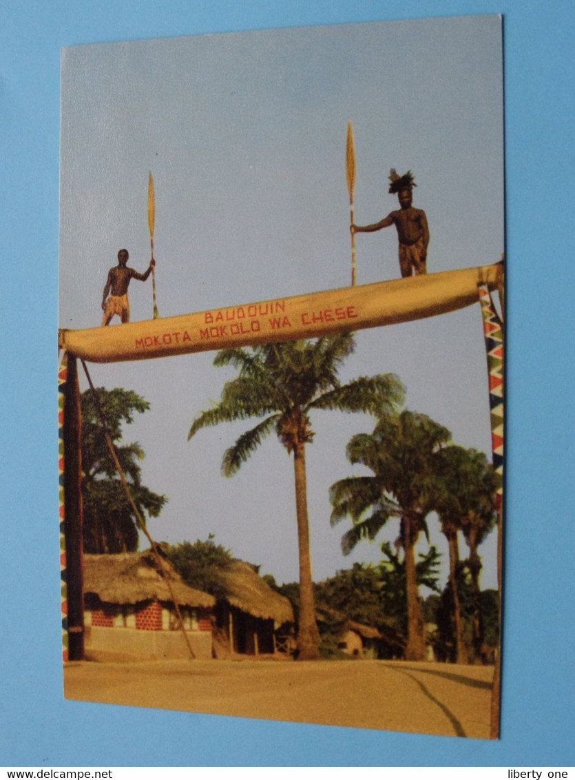 Lot De 4 CP / PK ( Cote D'Or ) Voyage / Reis Du ROI Au CONGO Belge KONING Zomer 1955 ( Voir / See Photo ) ! - Congo Belge