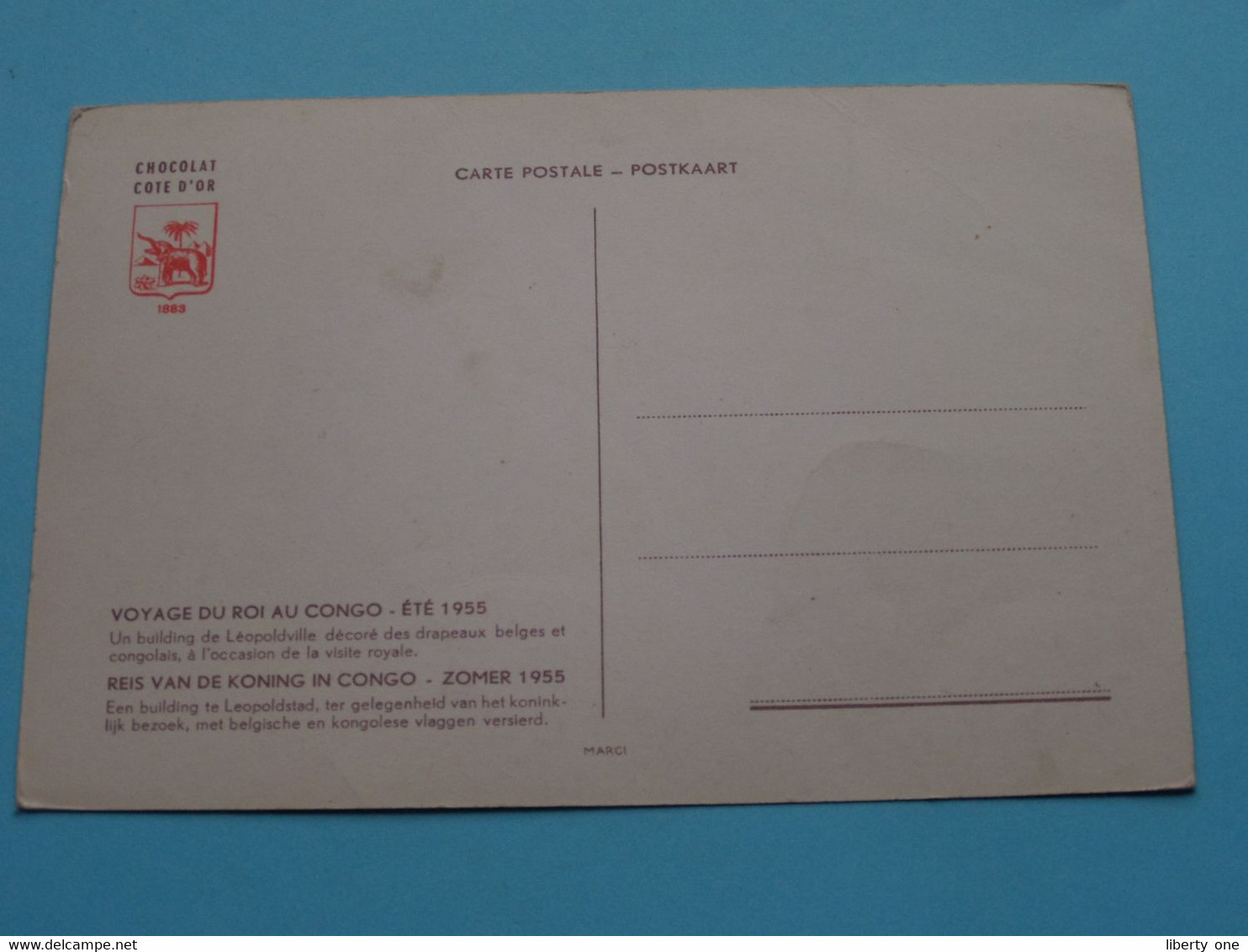 Lot De 4 CP / PK ( Cote D'Or ) Voyage / Reis Du ROI Au CONGO Belge KONING Zomer 1955 ( Voir / See Photo ) ! - Congo Belge