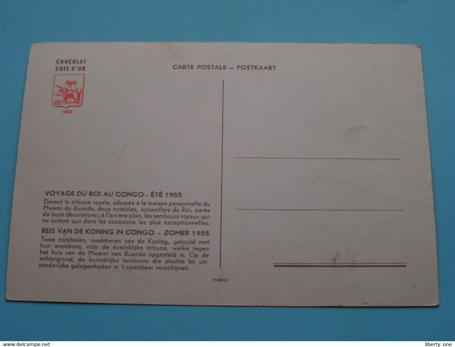 Lot De 4 CP / PK ( Cote D'Or ) Voyage / Reis Du ROI Au CONGO Belge KONING Zomer 1955 ( Voir / See Photo ) ! - Congo Belge