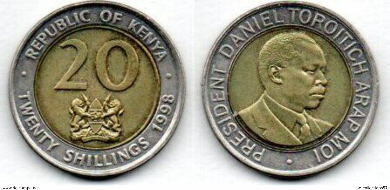 Kenya 20 Shillings 1998 TTB+ - Kenya