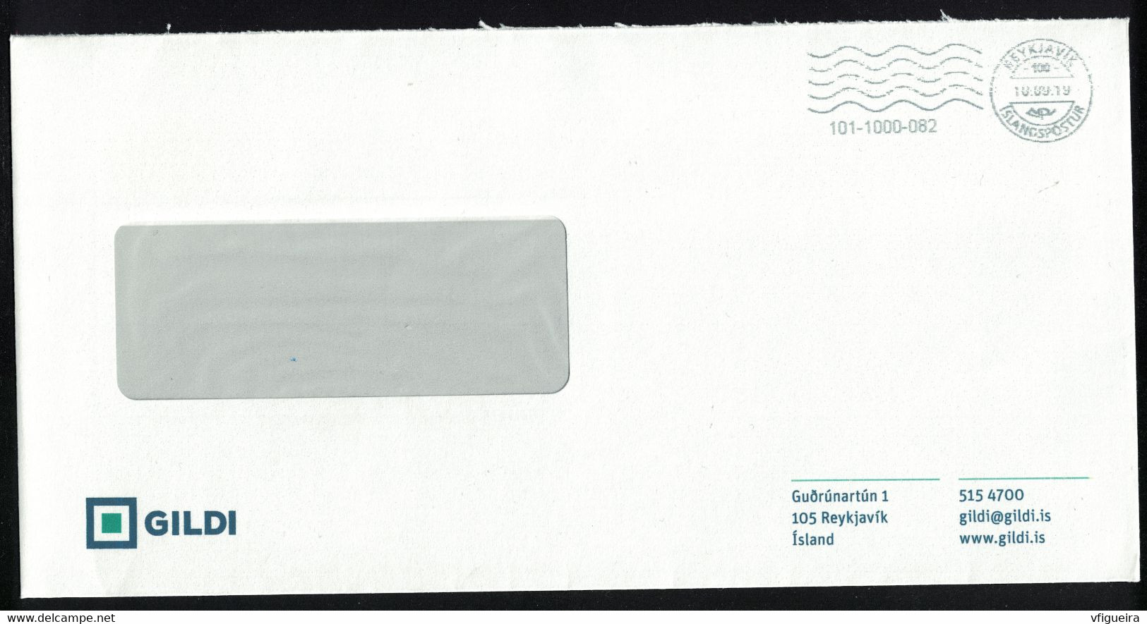 Islande EMA Empreinte Postmark Enveloppe Gildi - Frankeervignetten (Frama)