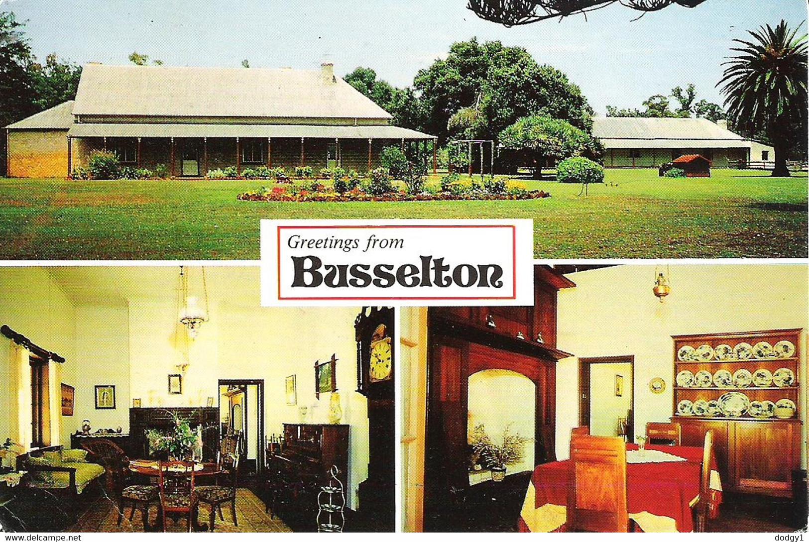 SCENES FROM WONNERUP HOUSE, BUSSELTON, WESTERN AUSTRALIA. USED POSTCARD Kw4 - Other & Unclassified