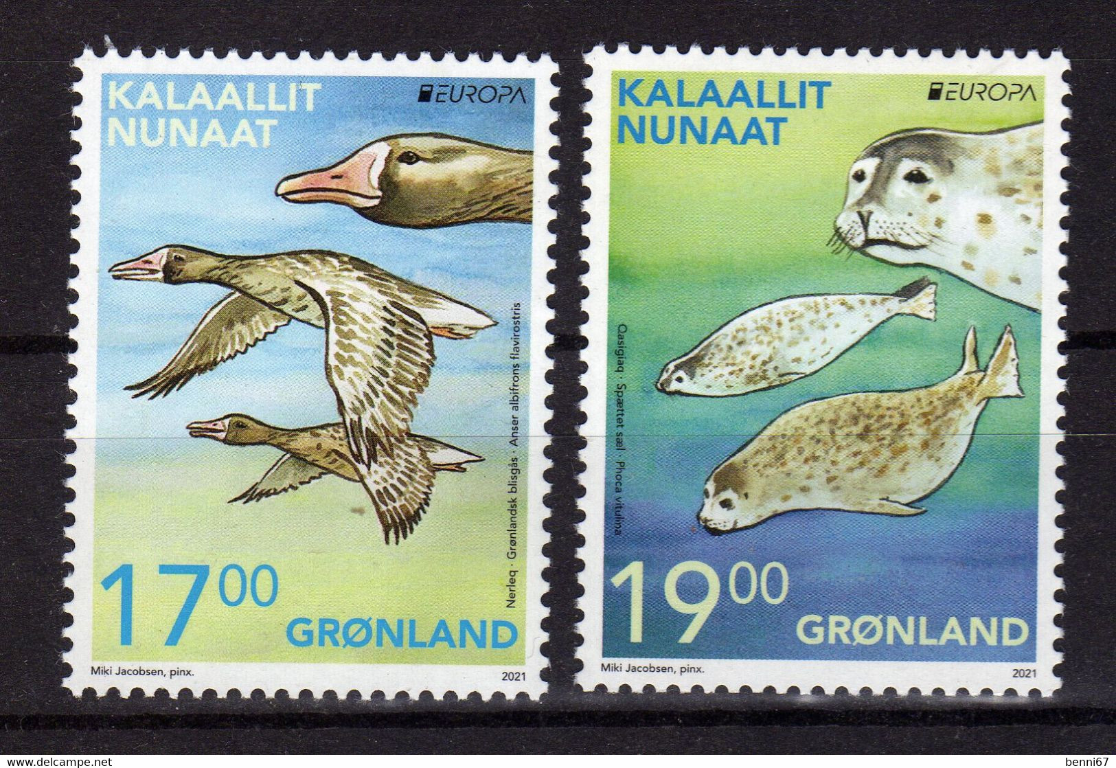 GROENLAND Greenland 2021 Europa Oie Phoque MNH ** - Unused Stamps