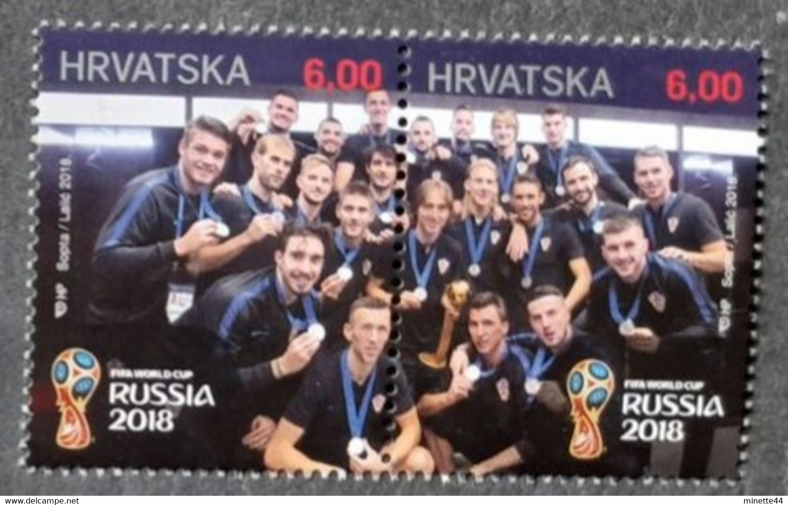 CROATIE HRVASTKA RUSSIE RUSSIA  MNH** 2018  FOOTBALL SOCER CALCIO FUSSBALL VOETBAL FUTBAL FUTBOL FOOT - 2018 – Russia