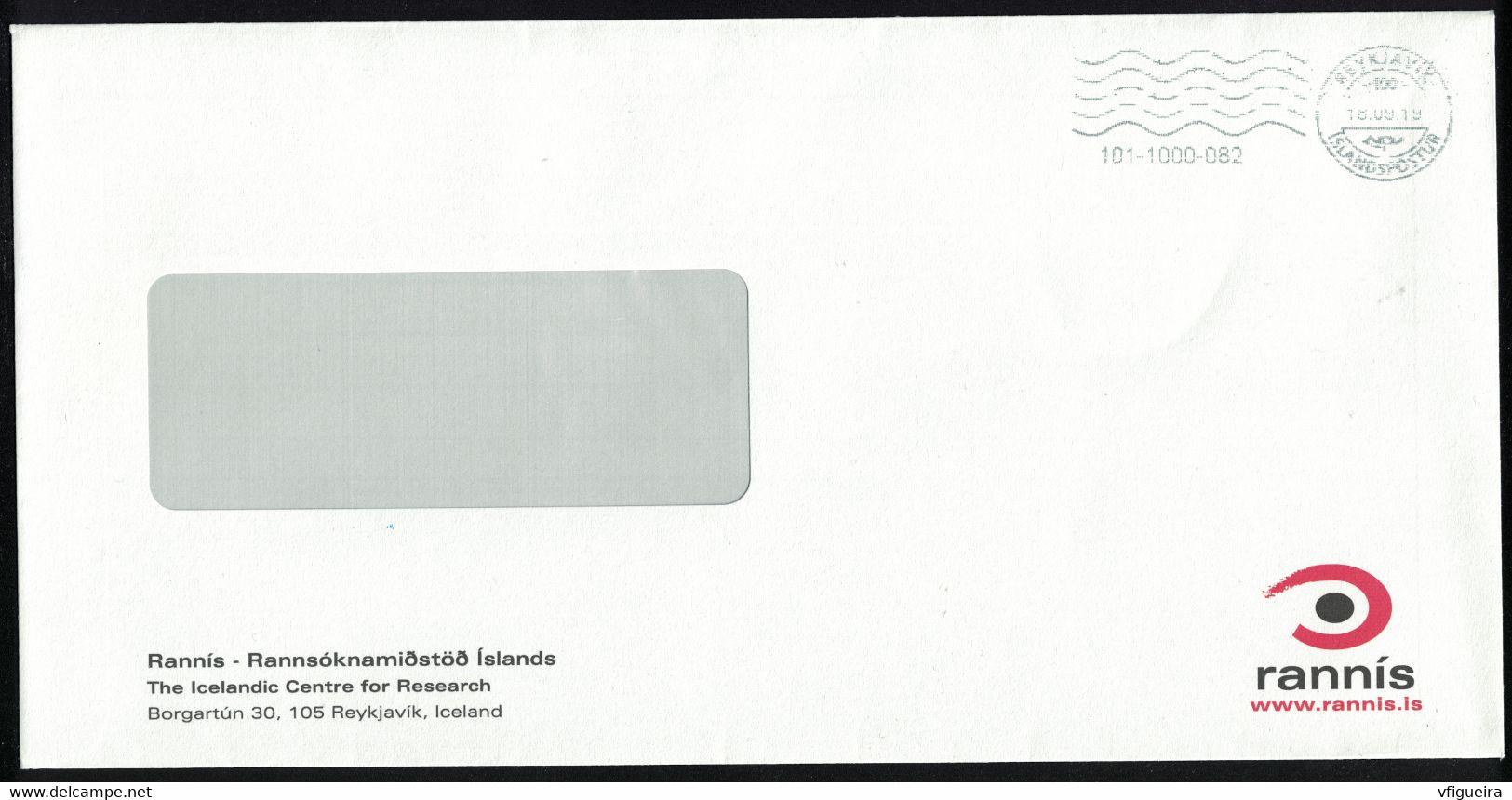 Islande EMA Empreinte Postmark Enveloppe Rannís The Icelandic Centre For Research - Affrancature Meccaniche/Frama