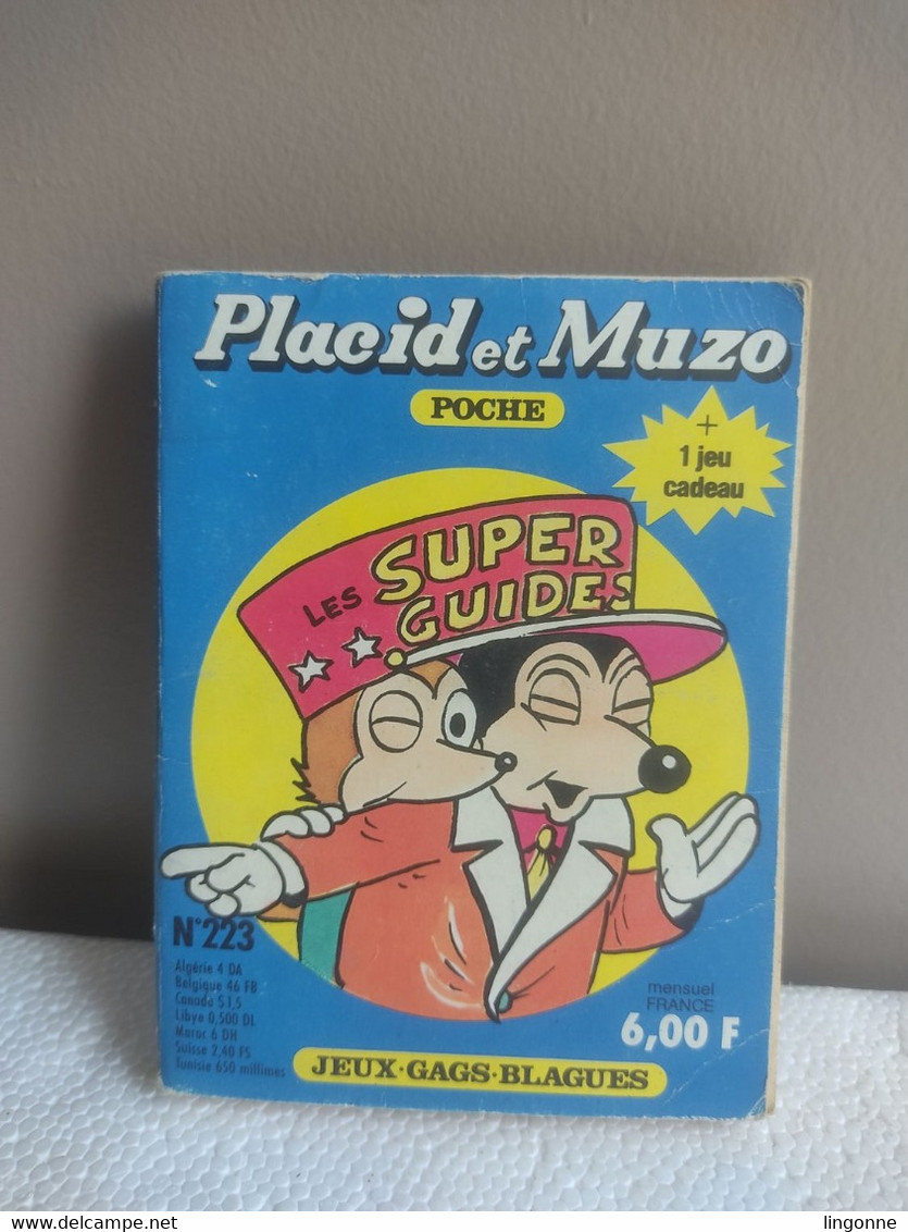 PLACID Et MUZO Poche N°223  Poids : 77 Grammes - Pif - Autres