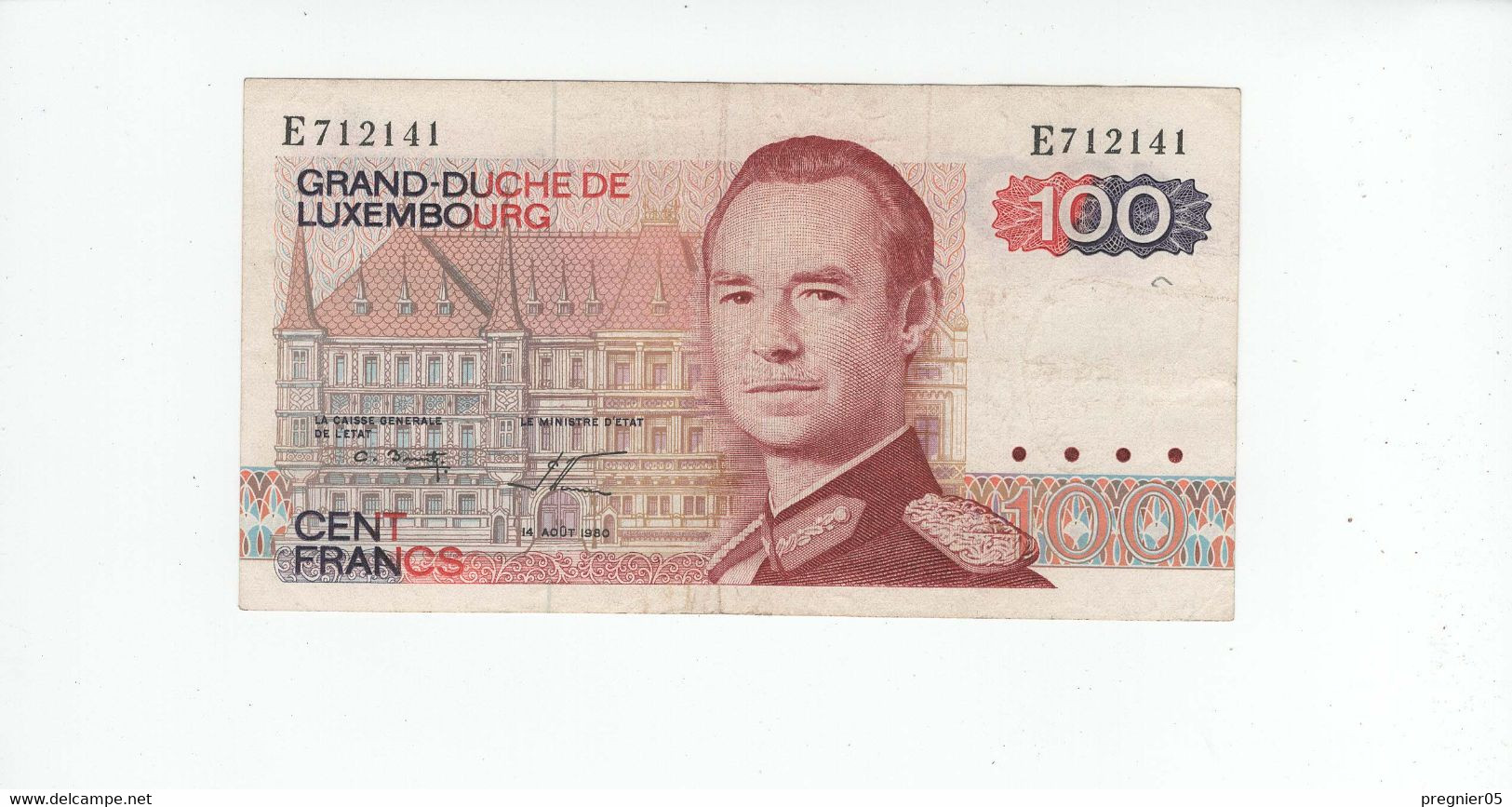 LUXEMBOURG " Baisse De Prix " Billet 100 Francs 1980 SUP P.57-E - Luxembourg