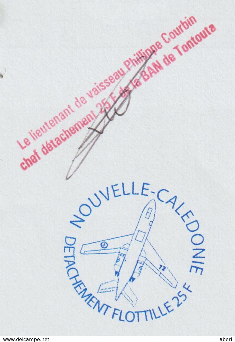 14410  Détachement FLOTTILLE 25F - AERONAVALE- TONTOUTA-AERODROME Le 21/6/2010 - Lettres & Documents