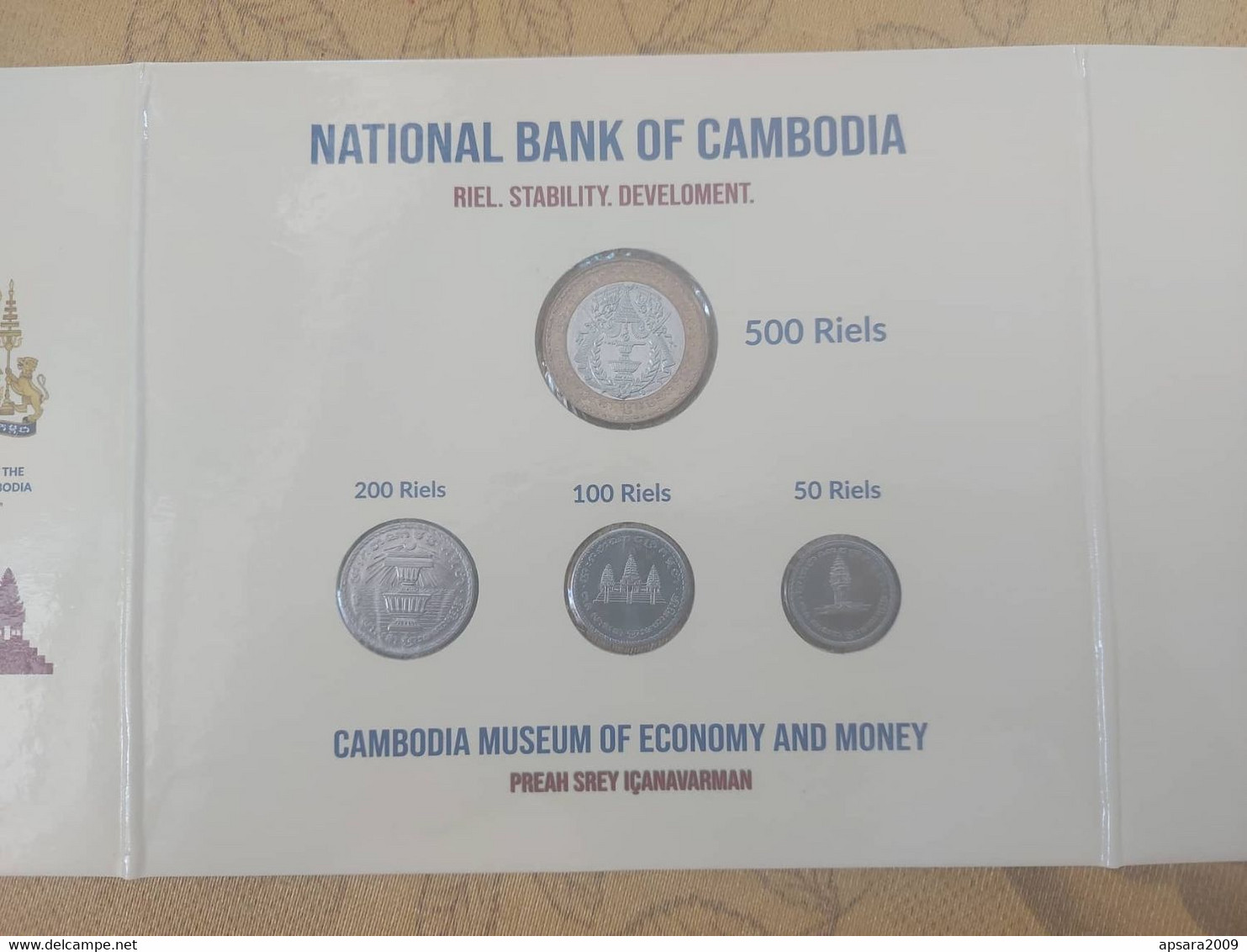 CAMBODGE / Souvenir cover of Cambodian coins made by Cambodia Coin Museum.