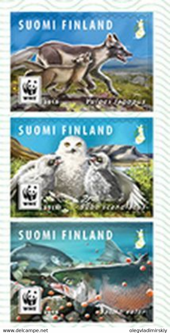 Finland 2018 WWF Endangered Animals Set Of 3 Stamps Mint - Neufs